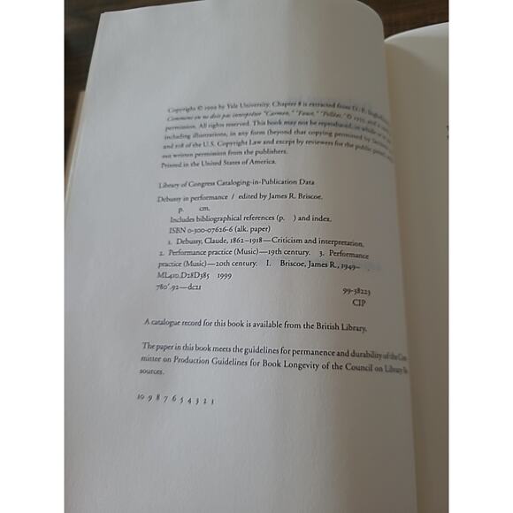 Debussy in Performance, edited by James Briscoe (1999) rare - Picture 6 of 6